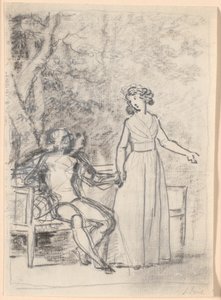 レーベンス家の絵の構図案 作： Jens Juel