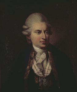 ヨハン・フリードリヒ・ストルエンゼー伯爵（1737-1772）の肖像（油彩・キャンバス 作： Jens Juel