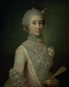 キャロライン・シンメルマン伯爵夫人の肖像(?) 作： Jens Juel