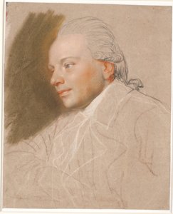 若い紳士の肖像、未完成 作： Jens Juel