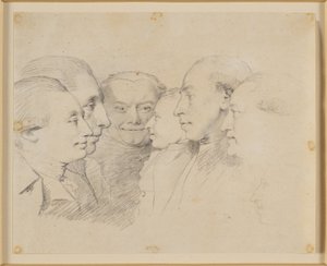6 つの肖像画の頭 作： Jens Juel