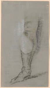 Ryberg家の肖像画の研究。 ヨハン・クリスティアン・リベリの右足 作： Jens Juel