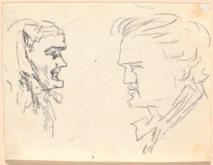向かい合う 2 つのプロファイル 作： Jens Juel