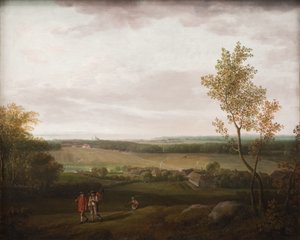Jægerspris 近くの国のビュー 作： Jens Juel