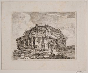 古代の寺院の建物 作： Jens Petersen Lund