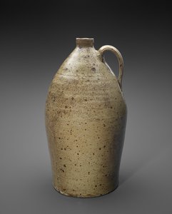 水差し、1866年～1900年頃（アルカリ釉のストーンウェア 作： Jeremiah S. (attr.to) Hogue