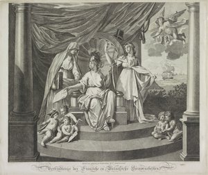 フランスとの同盟の寓意、1795 フランスとバタビア連邦の同盟 (オブジェクトのタイトル) 作： Jeremias Snoek