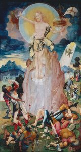 キリストの復活（ヘレンバーガー祭壇の右翼）。 1519年 作： Jerg Ratgeb
