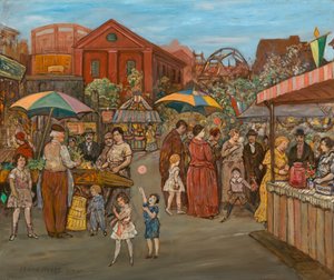 ジェファーソンパークのイタリア人たち（1934年 作： Jerome Myers