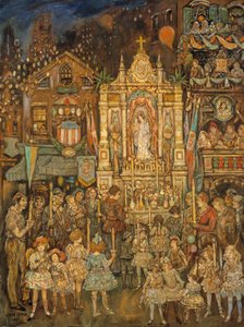 ストリート・シュライン、1931年 作： Jerome Myers