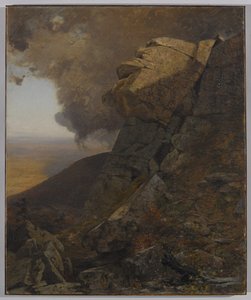 カーツキルの崖、1863年 作： Jervis McEntee