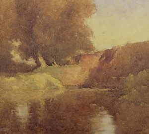 クリークの木のビュー 作： Jesse Jewhurst Hilder
