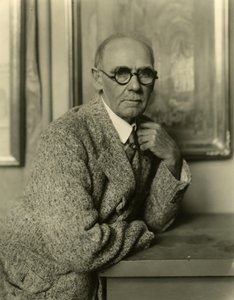 コリン・キャンベル・クーパー 画家 1905-31年頃（ゼラチンシルバー写真 作： Jessie Tarbox Beals