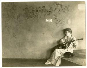 グレース・ゴドウィンのギャレット（アメリカ、ニューヨーク、グリニッジ・ヴィレッジ、1917-18年頃）（ゼラチンシルバー写真 作： Jessie Tarbox Beals