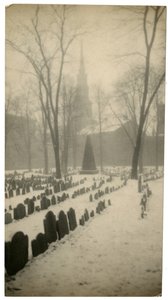 オールド・グラナリー埋葬地 アメリカ・ボストン 1902-10年頃（ゼラチンシルバー写真 作： Jessie Tarbox Beals