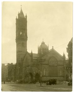 アメリカ、ボストン、オールド・サウス・チャーチ、1902-10年頃（ゼラチンシルバー写真 作： Jessie Tarbox Beals