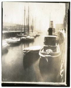 ボストン、Old T Wharf、1902-10年頃（ゼラチンシルバー写真 作： Jessie Tarbox Beals