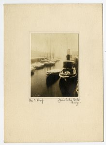 Old T Wharf, c.1902-10 （ゼラチンシルバー写真 作： Jessie Tarbox Beals