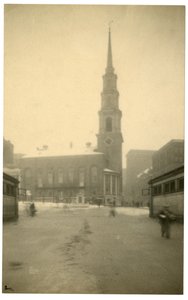 アメリカ、ボストン、Park St Ch、1902-10年頃（ゼラチンシルバー写真 作： Jessie Tarbox Beals