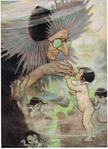 チャールズ・キングスレー牧師による「The Water Babies」のイラスト（カラーリソ） 作： Jessie Willcox Smith