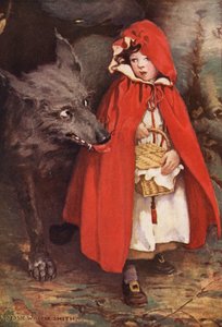 赤ずきん（カラーリトグラフ） 作： Jessie Willcox Smith