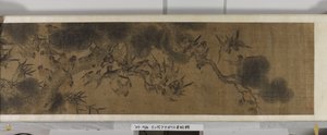 百羽の鳥（シルクにインクと色） 作： Jiang (after) Tingxi