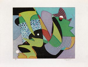 微積分、2020年（木版画）