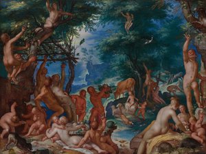 黄金時代、1605 年。 作： Joachim Anthonisz Wtewael
