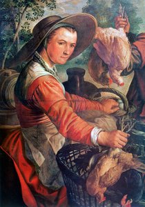 市場、詳細、c1550-1537 作： Joachim Beuckelaer