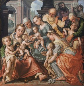 聖なる親族 作： Joachim Beuckelaer
