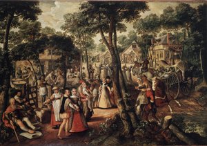 田園祝賀会 作： Joachim Beuckelaer or Bueckelaer
