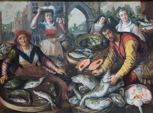 四大元素：水 作： Joachim Beuckelaer or Bueckelaer
