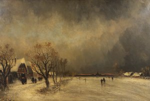 冬のグリップ、1900年頃 作： Joachim Hierschl Minerbi