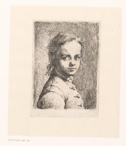見知らぬ少年の肖像 作： Joachim Martin Falbe (attributed to)