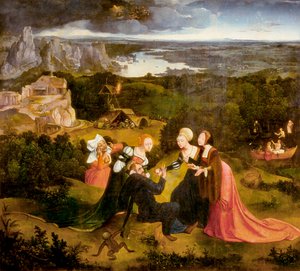 聖アンソニーの誘惑 作： Joachim Patenier
