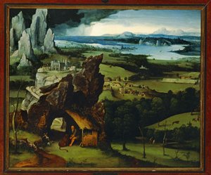 聖ジェロームのいる風景 作： ヨアヒム・パティニル