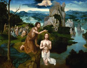 キリストのバプテスマ 作： Joachim Patinir