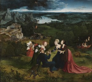 聖アントニウスの誘惑 作： Joachim Patinir