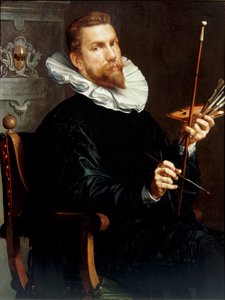 自画像、1601 作： Joachim Wtewael or Utewael