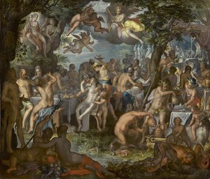 ペレウスとテティスの結婚式、1612 作： Joachim Wtewael or Utewael