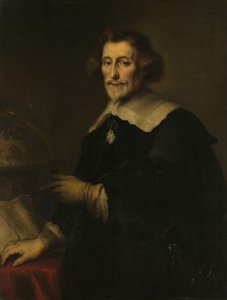 マイデンの廷吏、歴史家、詩人、ピーター・コーネリスゾーン・ホーフトの肖像 作： Joachim von Sandrart (I) (copy after)