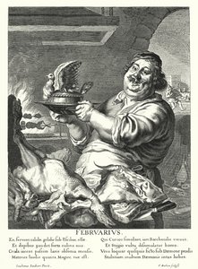 2月（刻印 作： Joachim von Sandrart