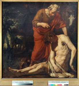 善きサマリア人 作： Joachim von Sandrart