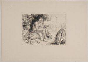 動物の中のアダム 作： Joakim Frederik Skovgaard