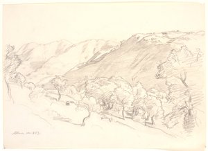 山の風景、アッティナ 作： Joakim Frederik Skovgaard