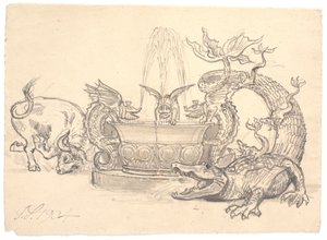 竜の泉をめぐる戦い 作： Joakim Frederik Skovgaard