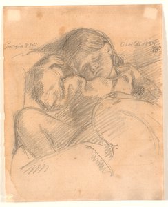 眠っている子供、ジョージア 作： Joakim Frederik Skovgaard