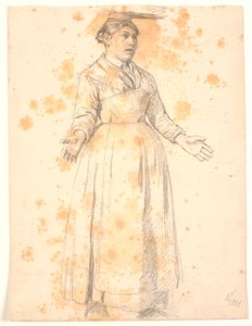 頭に重荷を負って立つイタリア人女性 作： Joakim Frederik Skovgaard