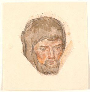 あごひげを生やした男の頭の研究 作： Joakim Frederik Skovgaard
