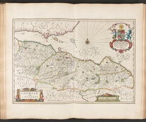 「ギル」よりロージアンとリンリトコ。 Joannis Blaeu Theatrvm Orbis Terrarvm、または New Atlas です。 パート 5